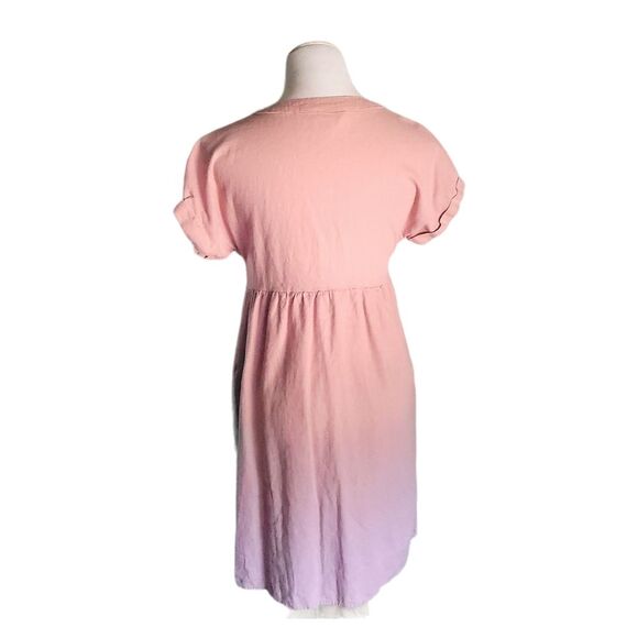 Briggs Linen Blend Boho Prairie Rolled Sleeve Basic Summer Dress Women's XS - Picture 3 of 11